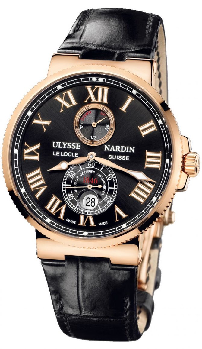 Ulysse Nardin 266-67/42 Maxi Marine Chronometer 43mm Rose Gold