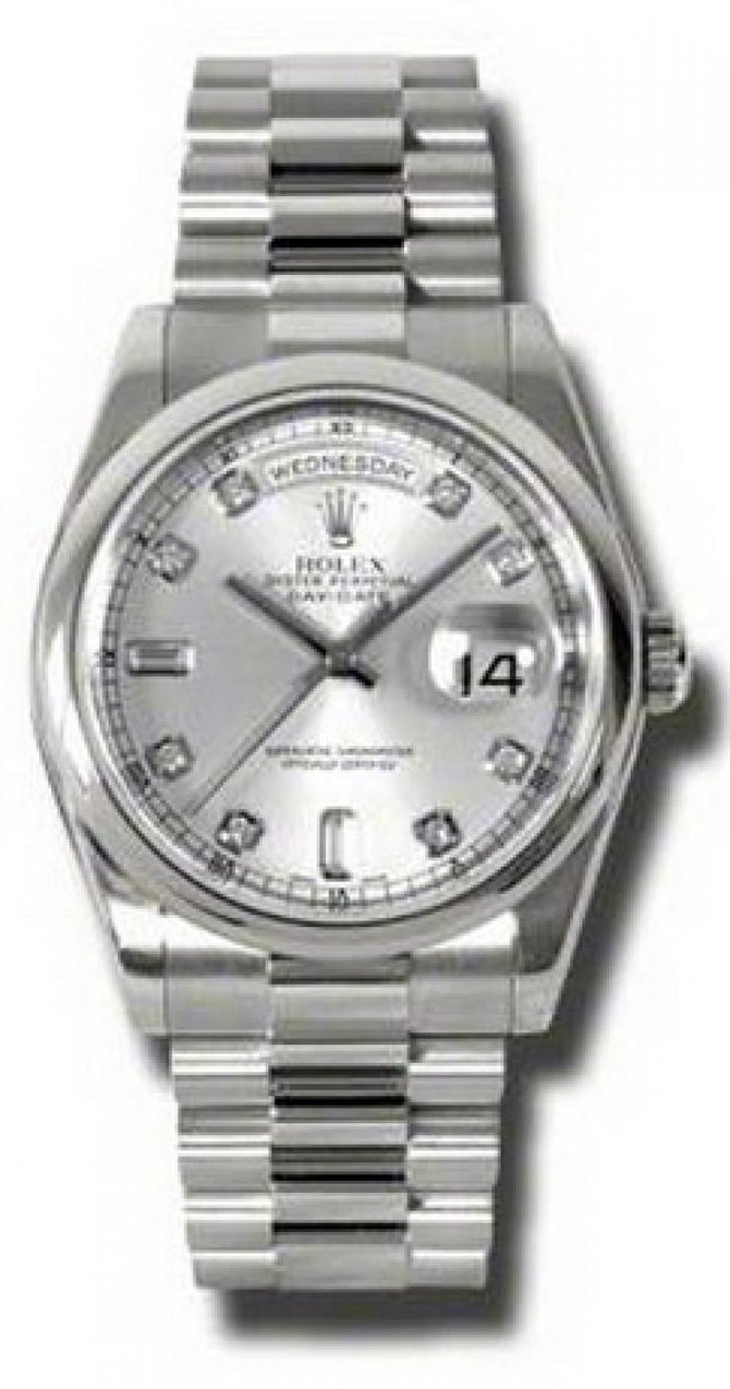 Rolex 118209 sdp Day-Date White Gold