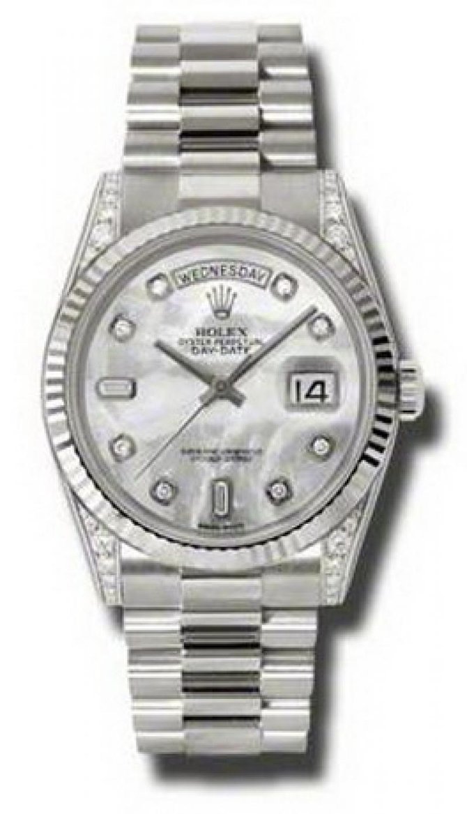 Rolex 118339 mdp Day-Date White Gold