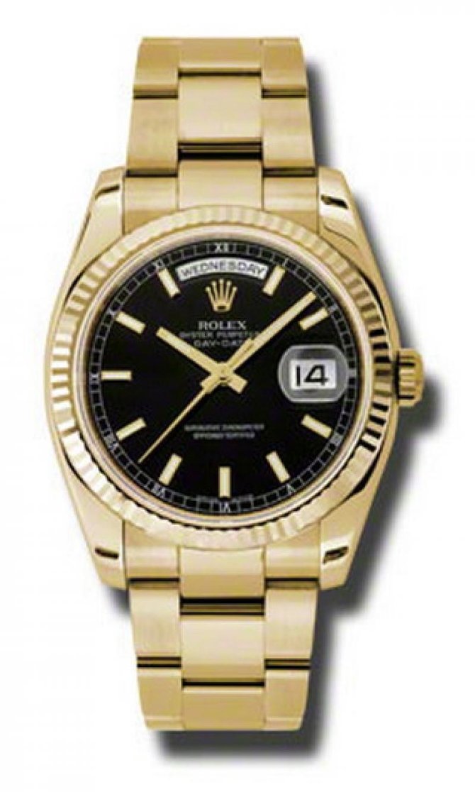 Rolex 118238 bkso Day-Date Yellow Gold