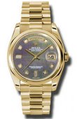 Rolex Day-Date 118208 dkmdp Yellow Gold