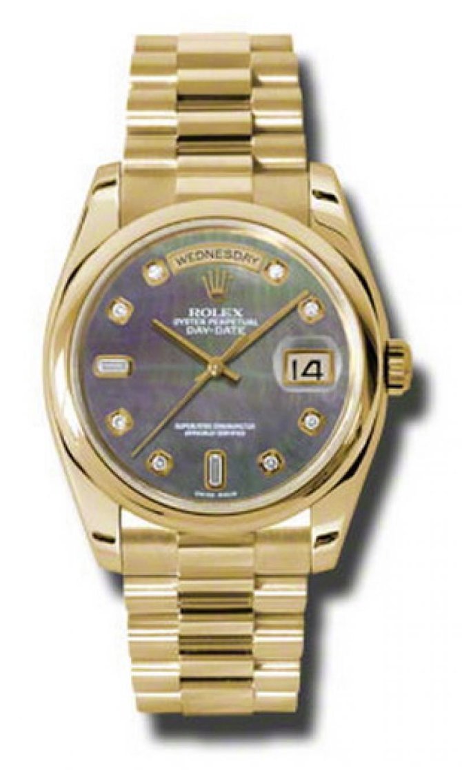Rolex 118208 dkmdp Day-Date Yellow Gold - фото 1