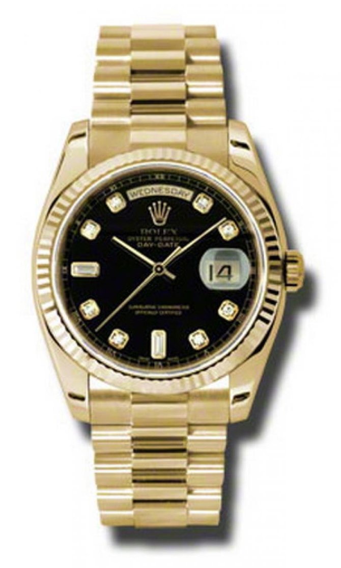 Rolex 118238 bkdp Day-Date Yellow Gold - фото 1