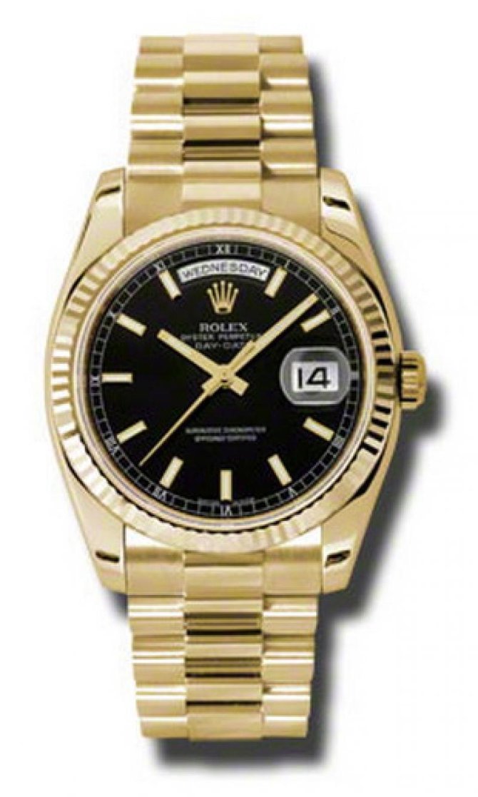 Rolex 118238 bksp Day-Date Yellow Gold - фото 1