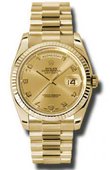 Rolex Day-Date 118238 chap Yellow Gold