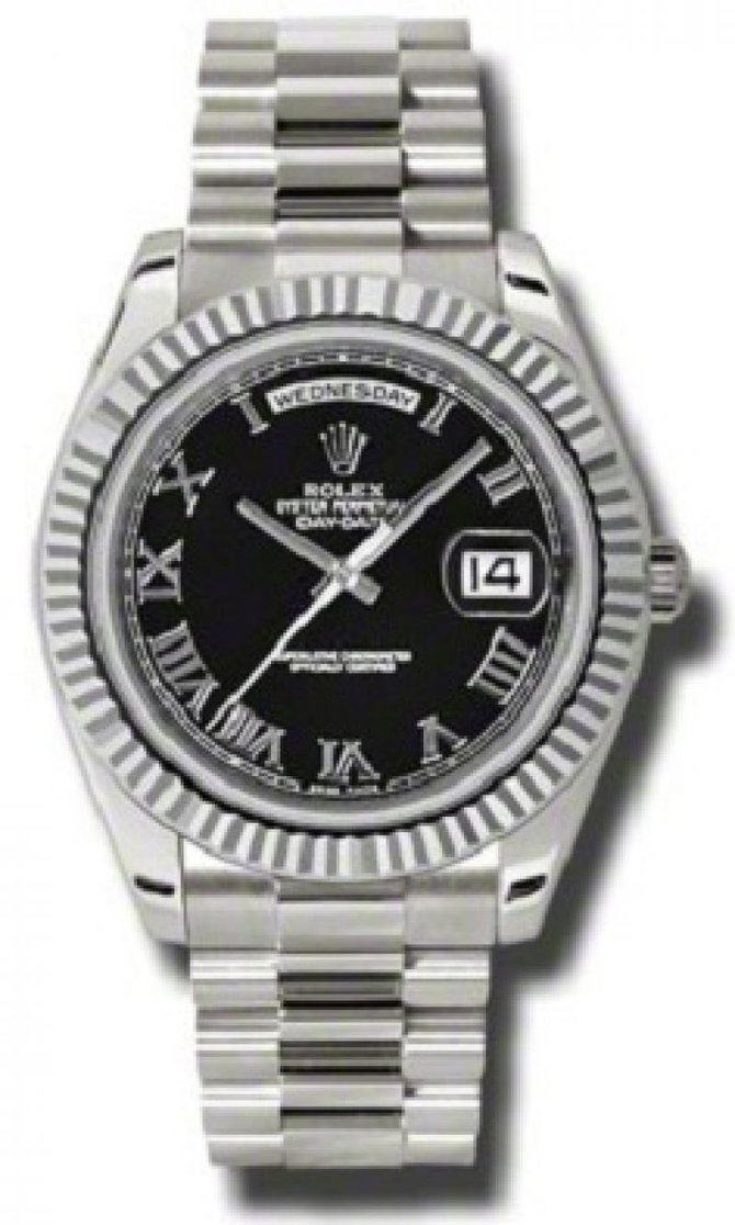 Rolex 218239 bkrp Day-Date White Gold