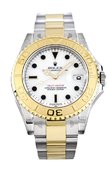 Rolex Часы Rolex Yacht Master II 168623 white dial Yacht-Master 35mm Steel and Yellow Gold