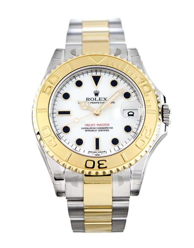 Rolex 168623 white dial Yacht Master II Yacht-Master 35mm Steel and Yellow Gold - фото 1
