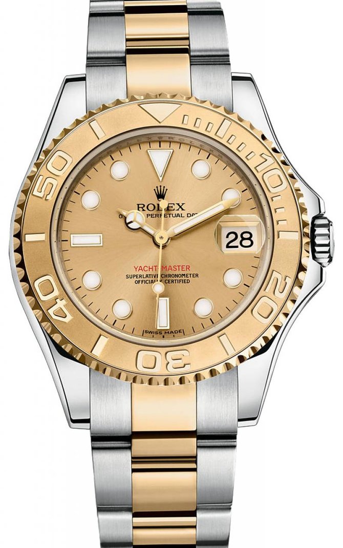 Rolex 168623 Champagne Yacht Master II Yacht-Master 35mm Steel and Yellow Gold - фото 1