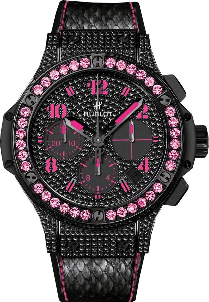Hublot 341.SV.9090.PR.0933 Big Bang 41mm Ladies Black Fluo Pink Limited Edition 250 - фото 1