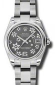 Rolex Часы Rolex Datejust Ladies 178240 silver floral Steel