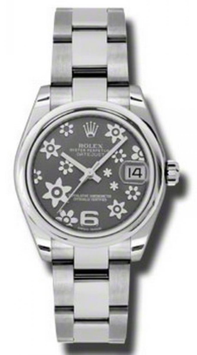 Rolex 178240 silver floral Datejust Ladies Steel - фото 1