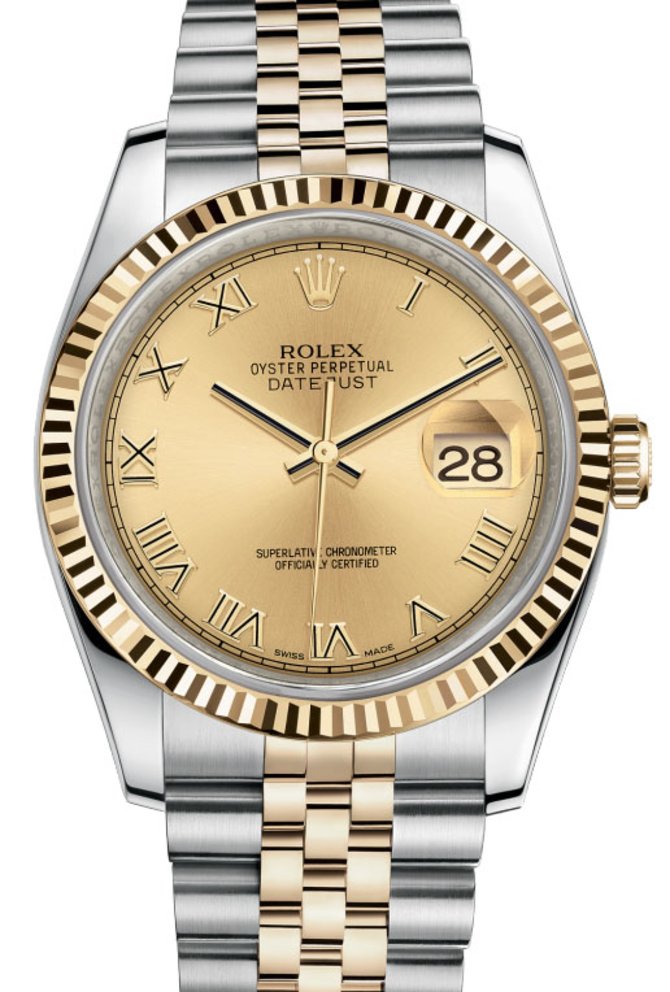 Rolex 116233 chrj Datejust Steel and Yellow Gold