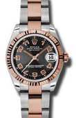 Rolex Datejust Ladies 178271 bkcao Steel and Everose Gold