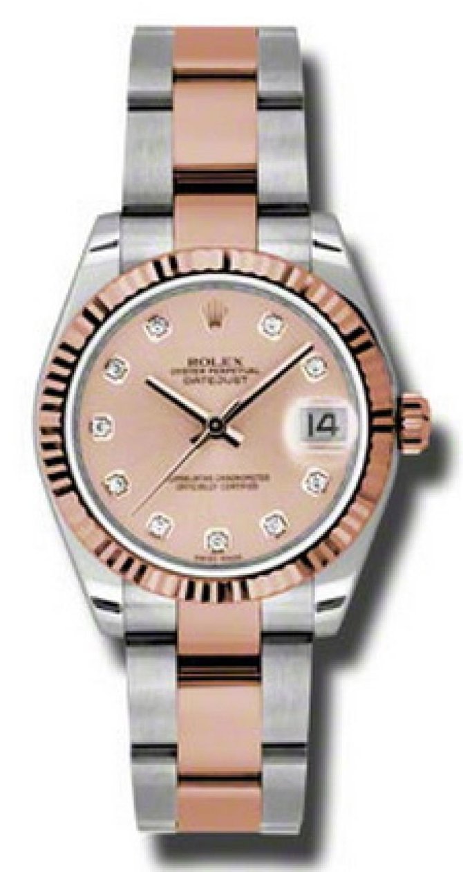 Rolex 178271 pchdo Datejust Ladies Steel and Everose Gold - фото 1