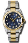 Rolex Datejust 116203 bljdo Steel and Yellow Gold