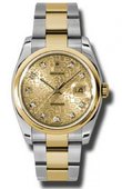 Rolex Datejust 116203 chjdo Steel and Yellow Gold