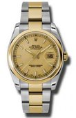 Rolex Datejust 116203 chso Steel and Yellow Gold