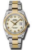 Rolex Datejust 116203 ijao Steel and Yellow Gold