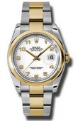 Rolex Datejust 116203 wao Steel and Yellow Gold