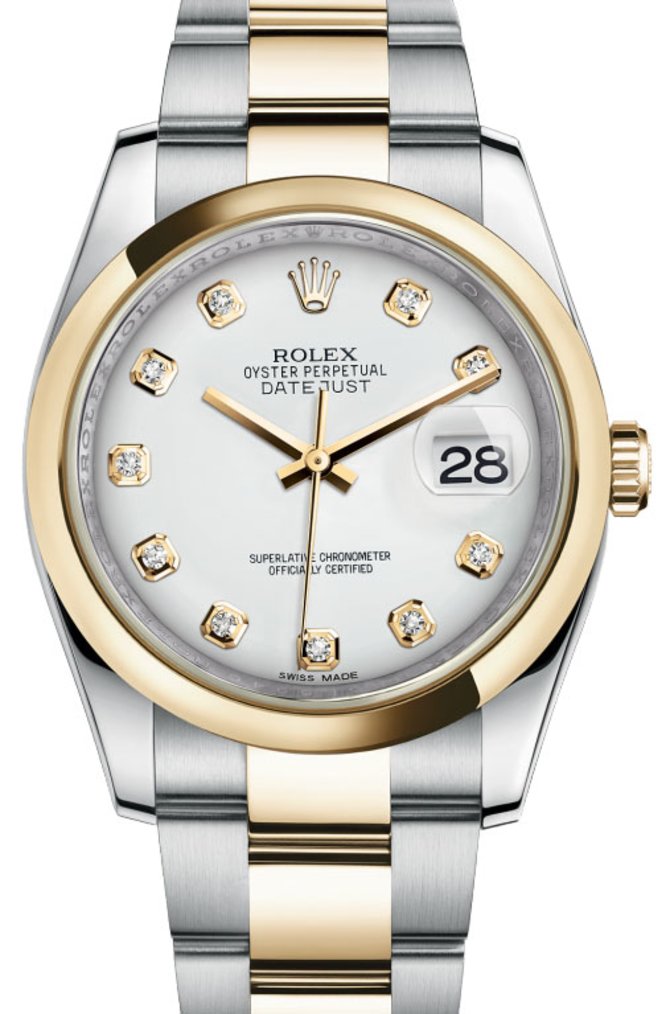 Rolex 116203 wdo Datejust Steel and Yellow Gold