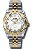 Rolex Datejust 116203 wrj Steel and Yellow Gold