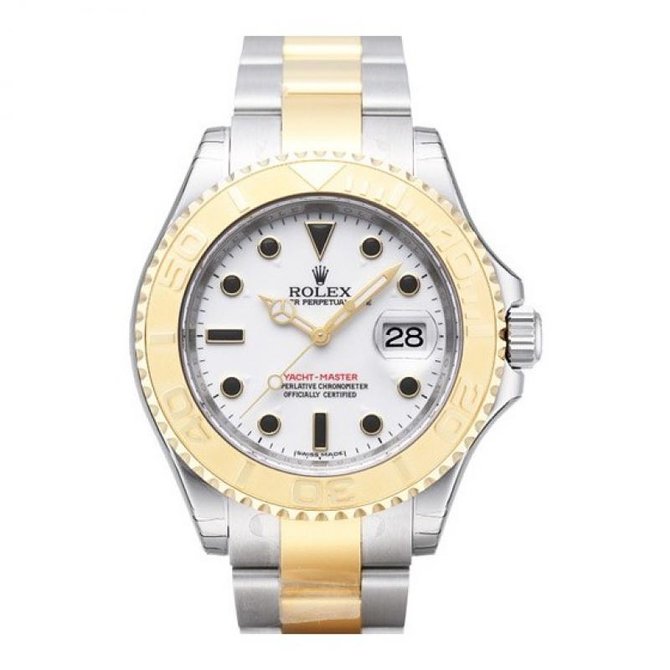 Rolex 16623 White Yacht Master II 40mm Steel and Yellow Gold - фото 1