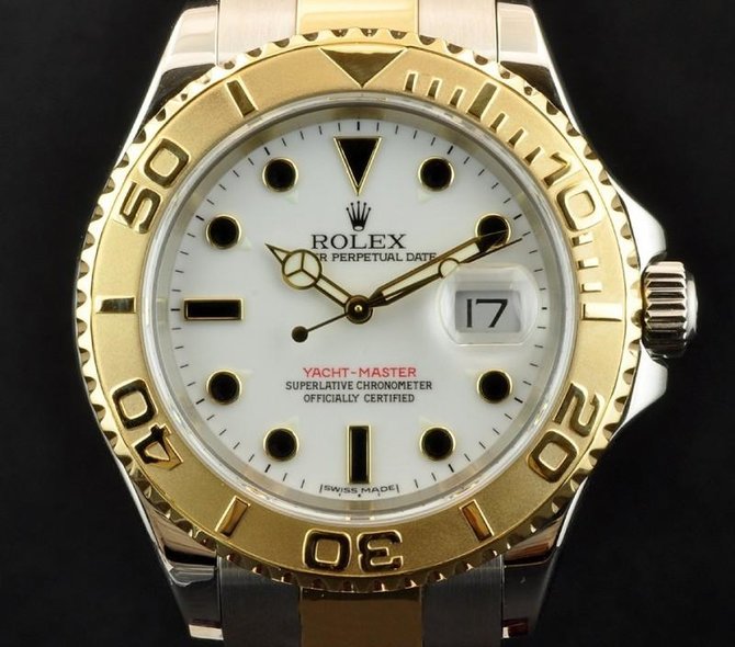 Rolex 16623 White Yacht Master II 40mm Steel and Yellow Gold - фото 3