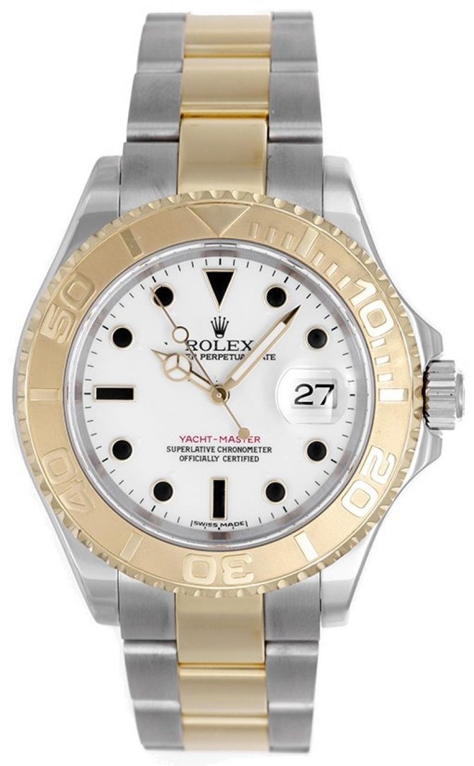 Rolex 16623 White Yacht Master II 40mm Steel and Yellow Gold - фото 2