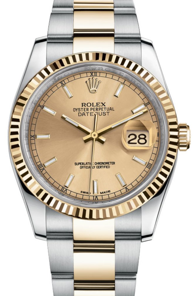 Rolex 116233 chso Datejust Steel and Yellow Gold