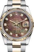 Rolex Datejust 116233 dkmdo Steel and Yellow Gold