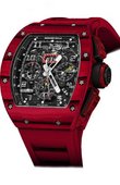 Richard Mille RM RM 011 Red TPT Quartz Automatic Flyback Chronograph 50 mm