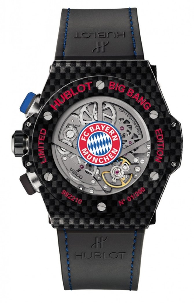 Hublot 413.QX.1123.GR.BYM15 Big Bang Unico Chronograph Retrograde FC Bayern München - фото 5