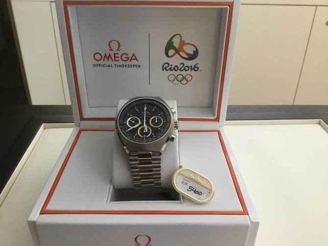 Omega 522.10.43.50.01.001 Specialties Olympic Speedmaster Mark II «Rio 2016» - фото 2