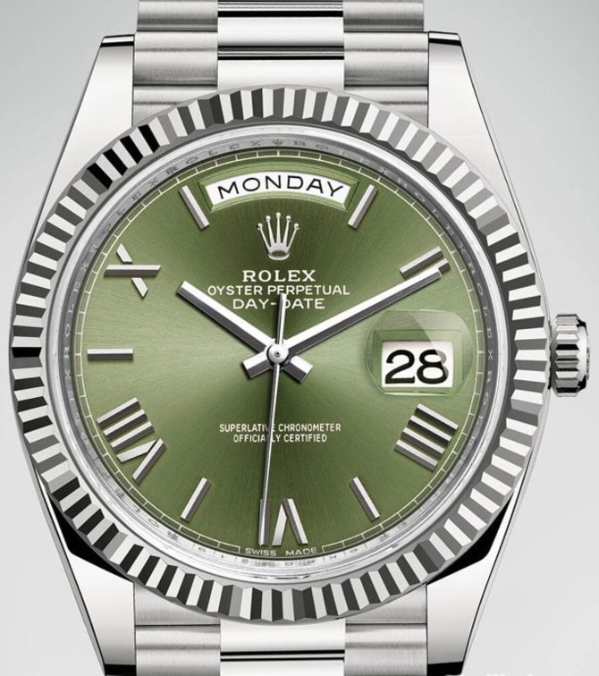 Rolex 228239-0033 Oyster Perpetual Day-Date White Gold 40 mm - фото 2