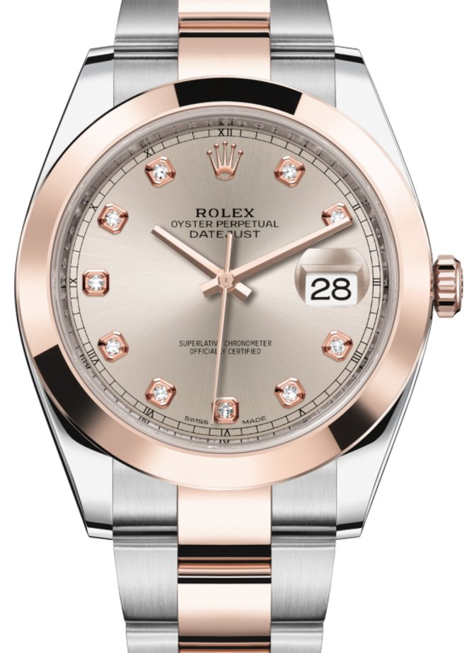 Rolex 126301-0007 Datejust 41 mm Steel and Everose Gold - фото 1