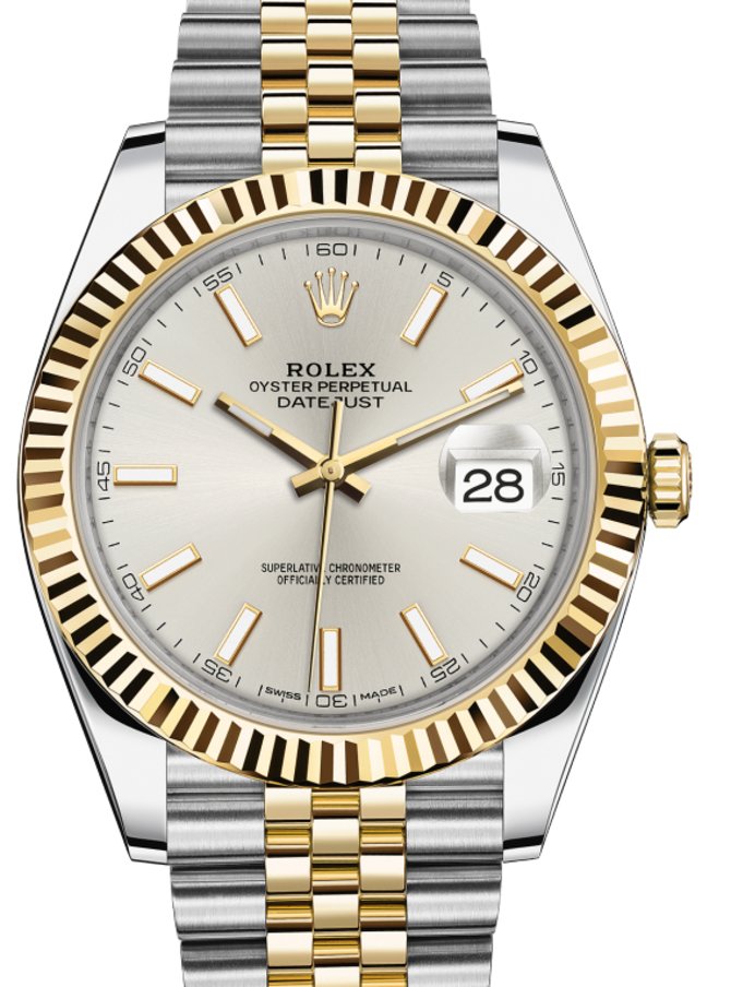 Rolex 126333 Silver Datejust Yellow Rolesor New 2016 - фото 1