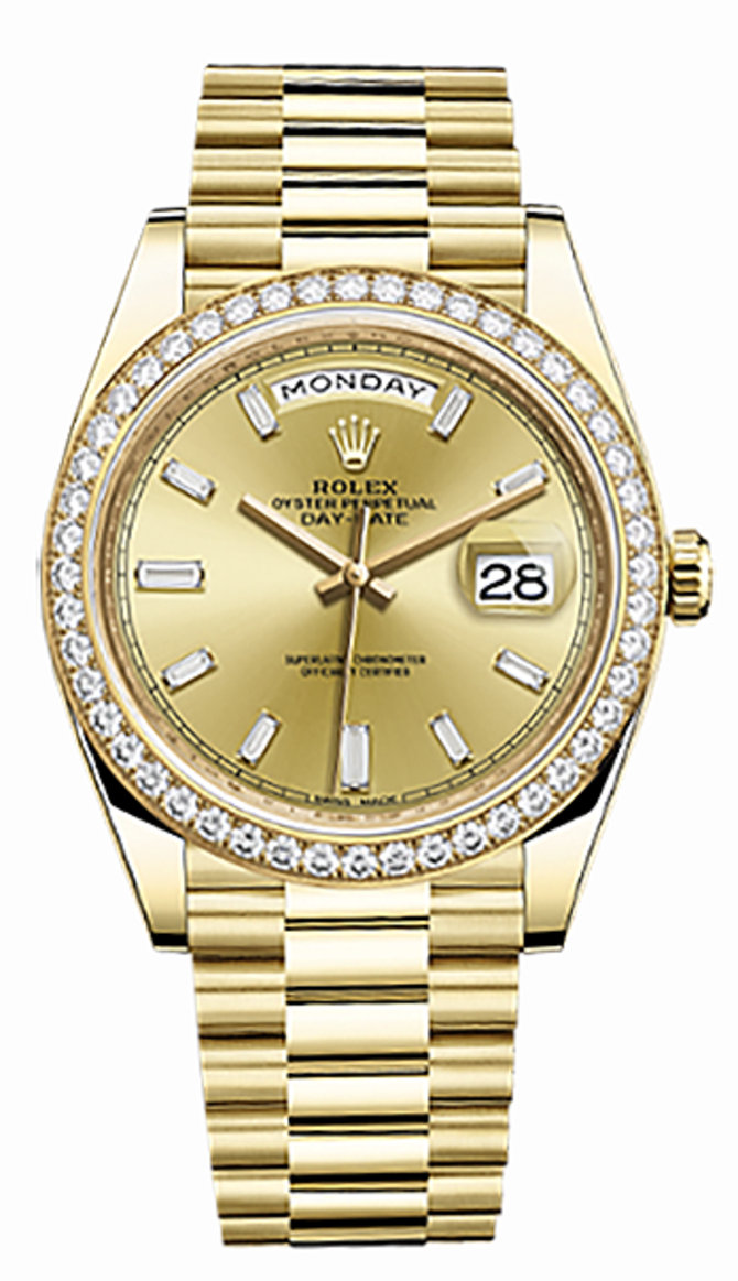 Rolex 228348rbr-0002 Oyster Perpetual Day-Date Yellow Gold 40 mm