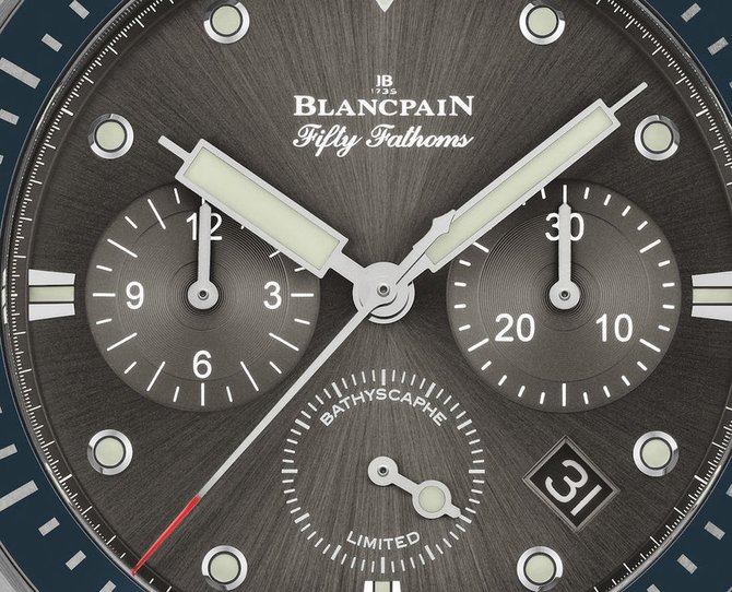 Blancpain 5200-0310-G52A Fifty Fathoms Bathyscaphe Flyback Chronograph Ocean Commitment II - фото 3