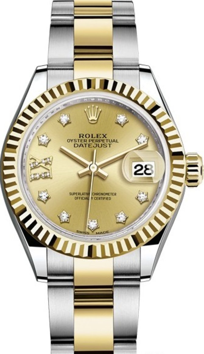 Rolex 279173-0022 Datejust Ladies 28 mm Steel and Yellow Gold - фото 1