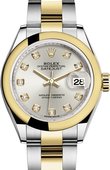 Rolex Datejust Ladies 279163-0008 28 mm Steel and Yellow Gold