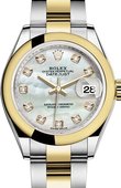 Rolex Datejust Ladies 279163-0014 28 mm Steel and Yellow Gold