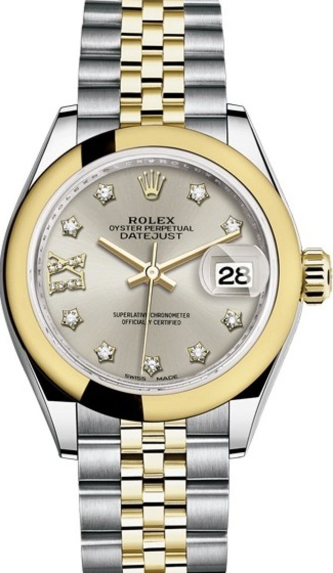 Rolex 279163-0003 Datejust Ladies 28 mm Steel and Yellow Gold - фото 1