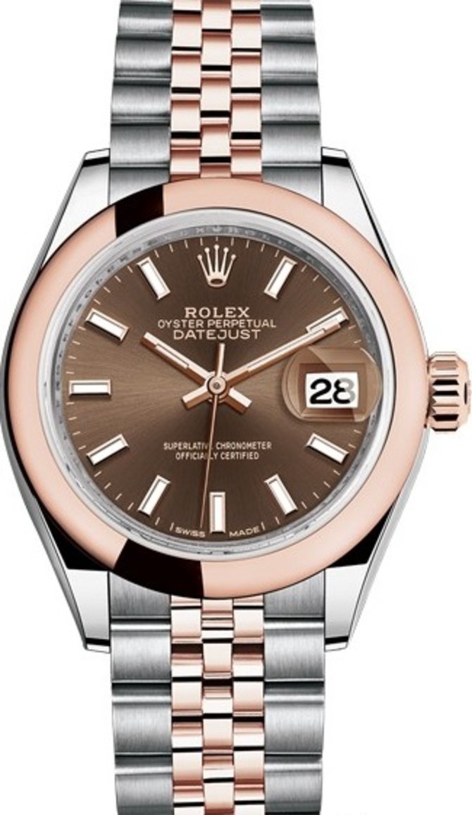 Rolex 279161-0017 Datejust Ladies 28 mm Steel and Everose Gold - фото 1