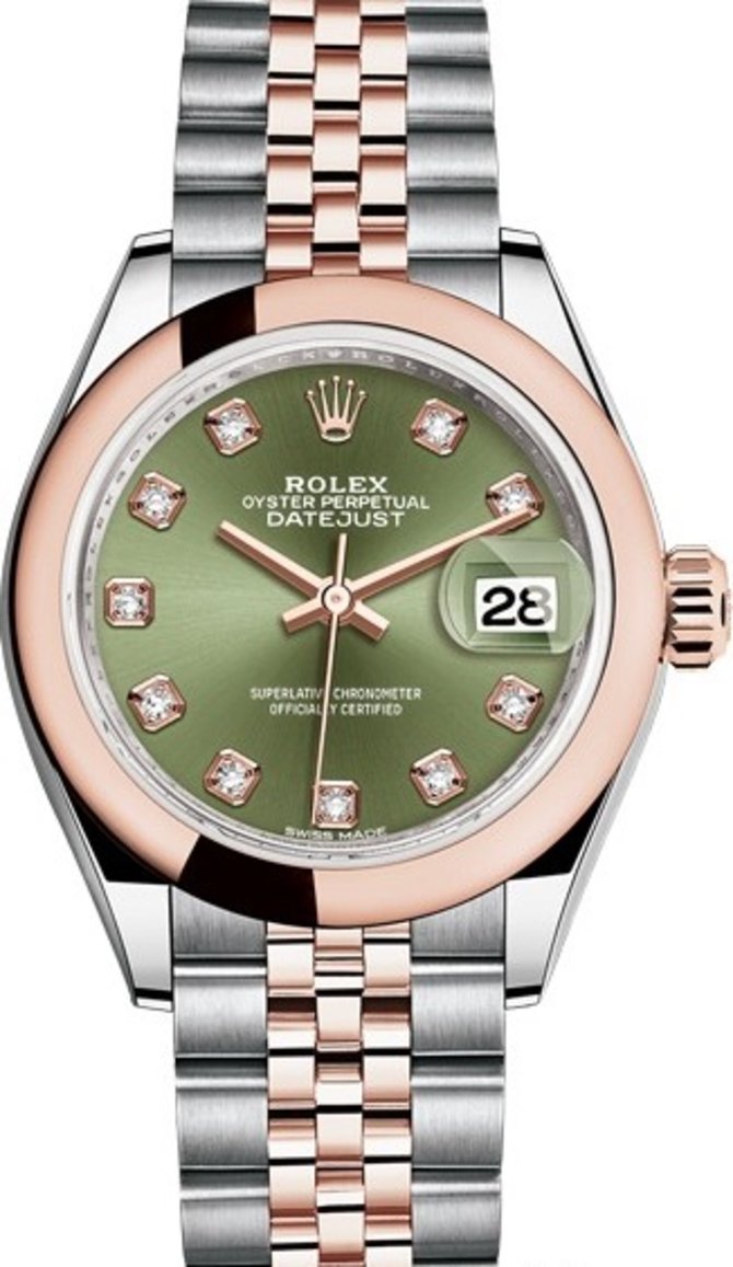 Rolex 279161-0007 Datejust Ladies 28 mm Steel and Everose Gold - фото 1