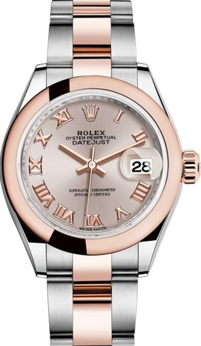 Rolex 279161-0006 Datejust Ladies 28 mm Steel and Everose Gold - фото 1