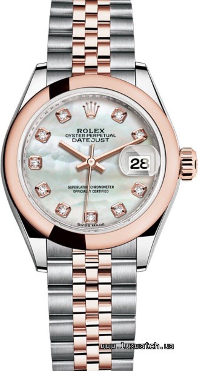 Rolex 279161-0013 Datejust Ladies 28 mm Steel and Everose Gold - фото 1