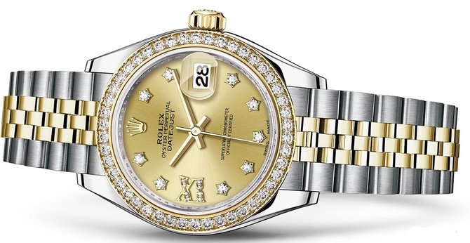Rolex 279383rbr-0021 Datejust Ladies 28 mm Steel and Yellow  - фото 2
