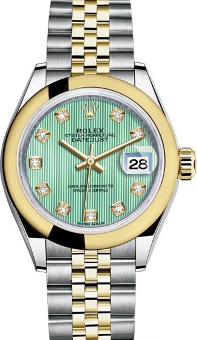 Rolex 279163-0015 Datejust Ladies 28 mm Steel and Yellow  - фото 1