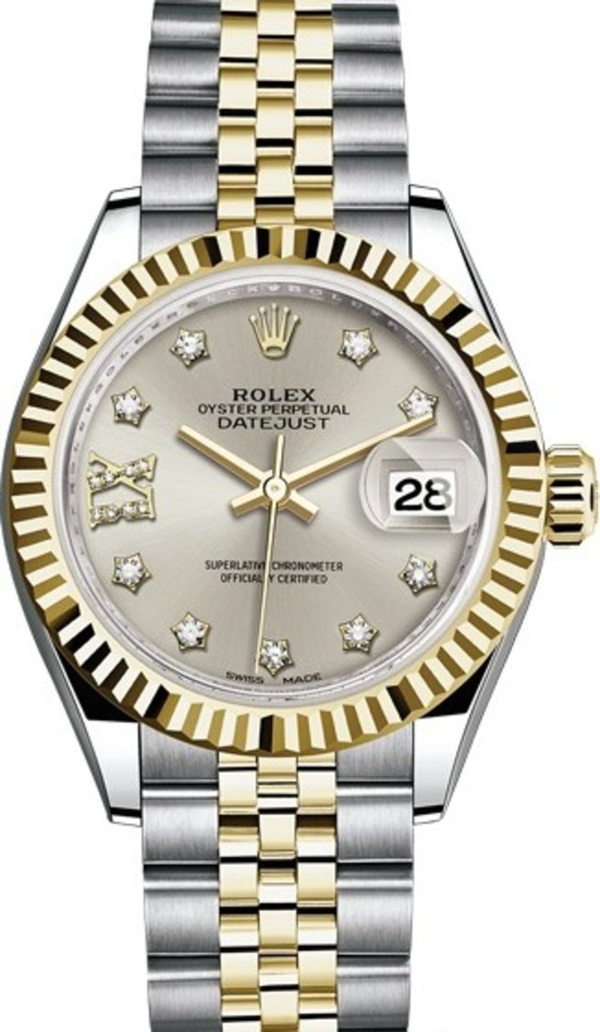 Rolex 279173-0003 Datejust Ladies 28 mm Steel and Yellow Gold - фото 1